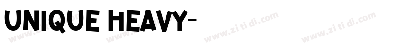 unique heavy字体转换